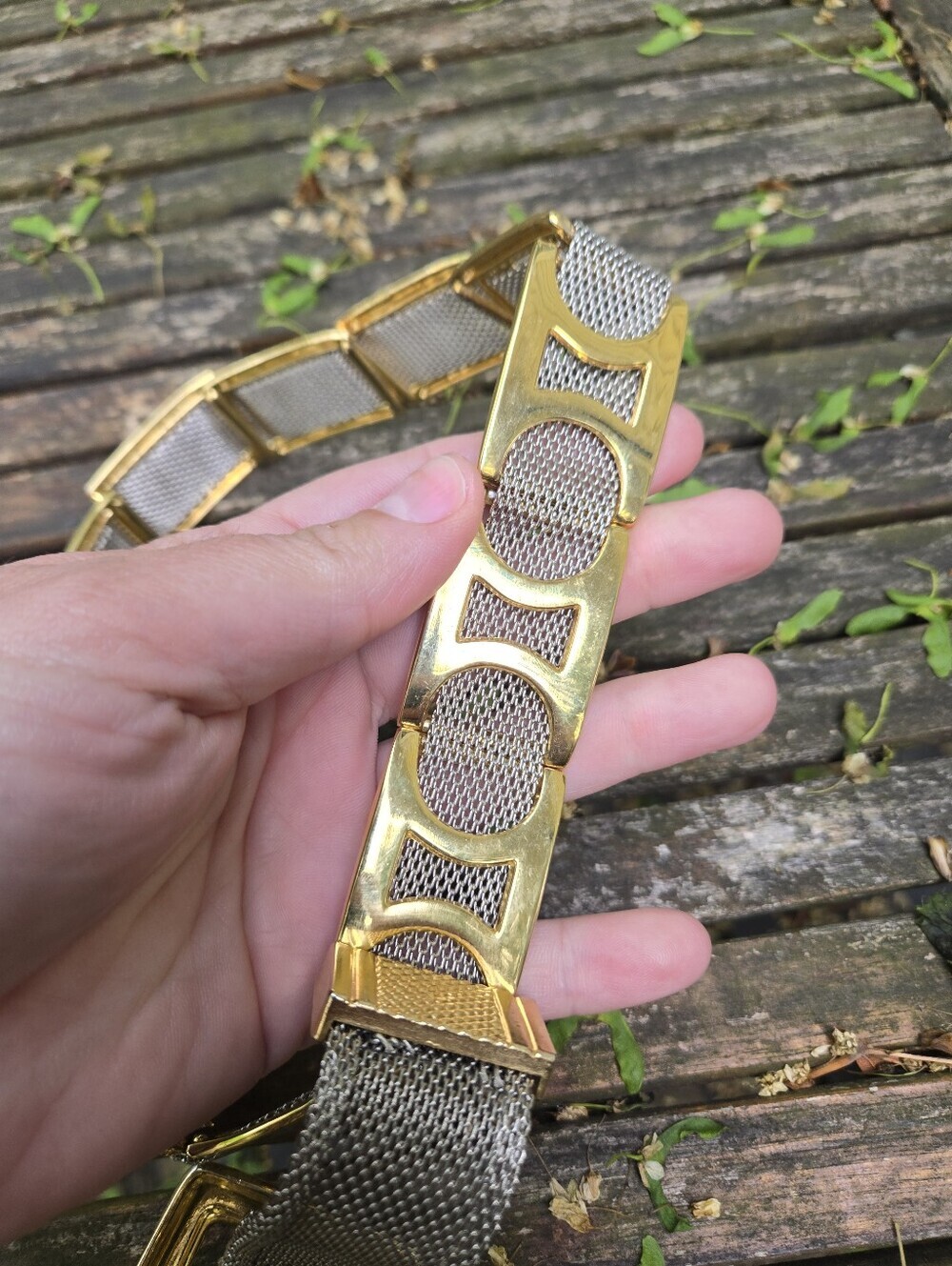 Vintage Mesh Metal Belt - Picture 3 of 9
